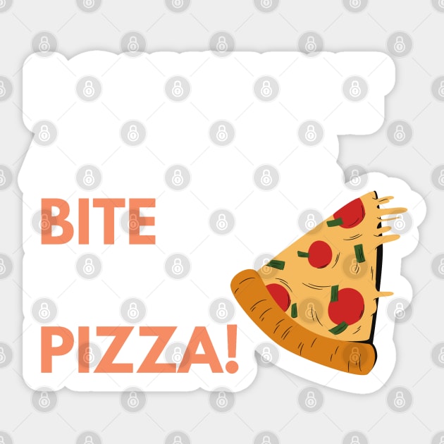 I Can't Eat Another Bite oh Look Pizza! Sticker by CityNoir